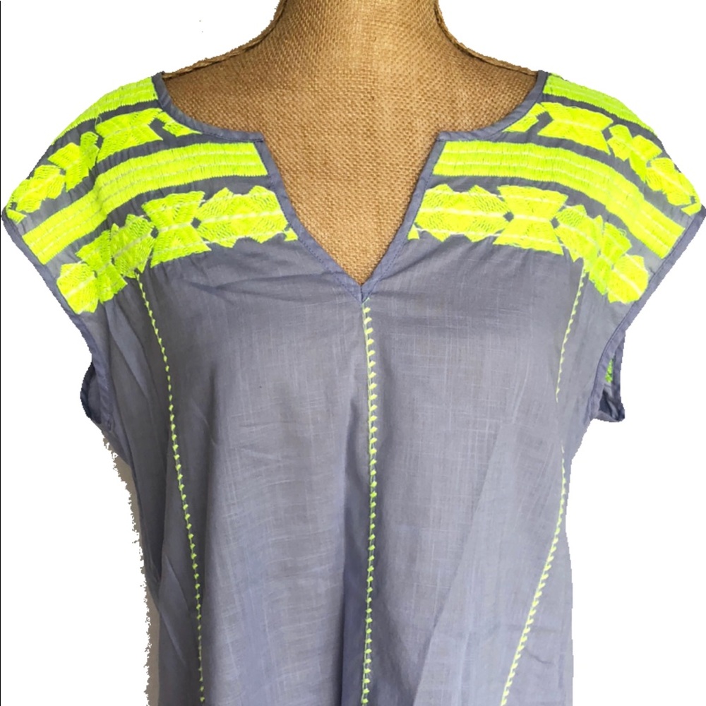 J. Crew Embroidered Dolman Tunic